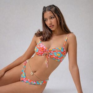 Blackbough Bikini Set w/ Swim Shorts in Candy Drip